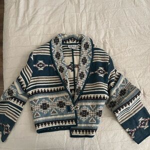 Flashback Tribal southwestern vintage Patterned Cardigan Sweater